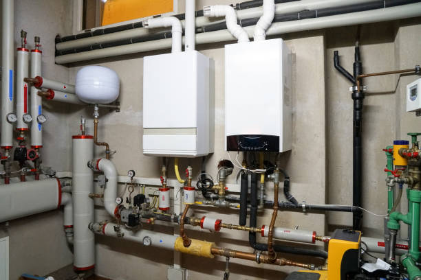 istock condensing boiler gas in the boiler room 998700032