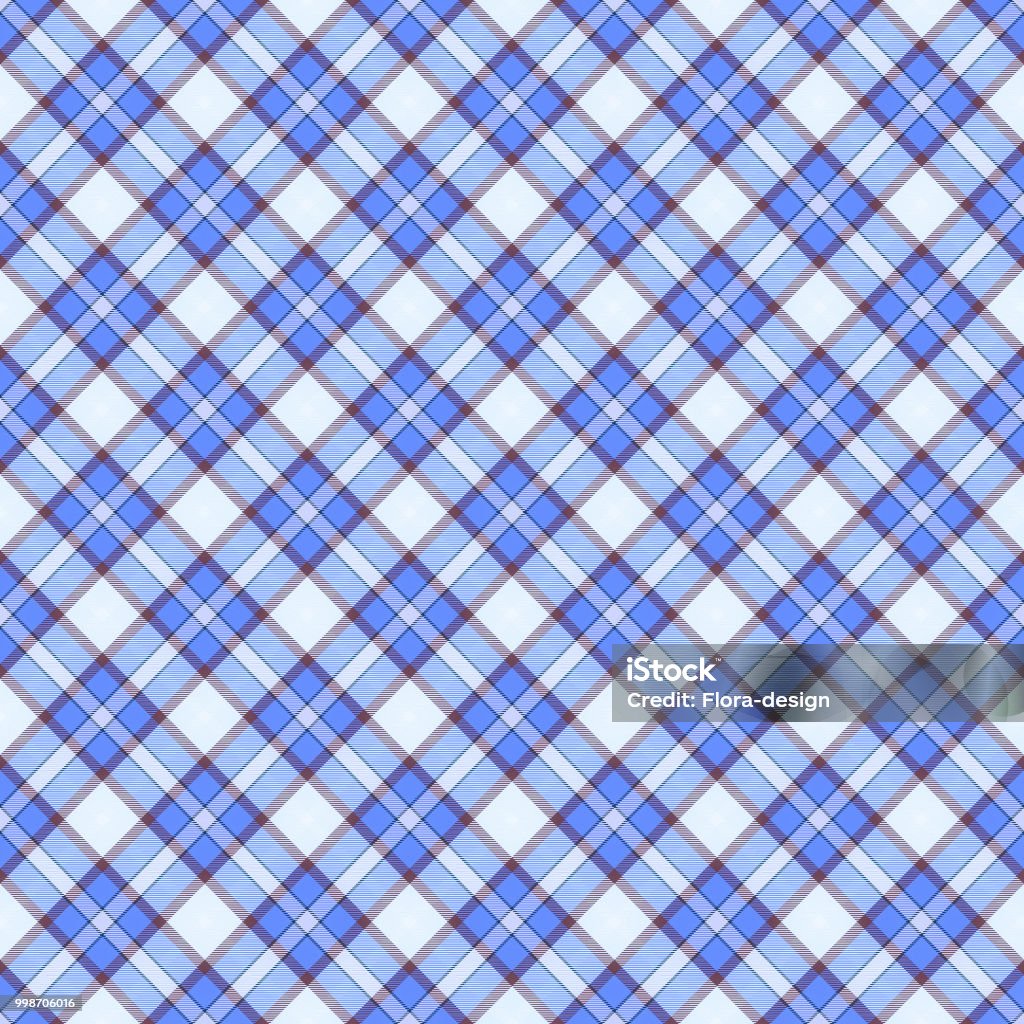 Seamless Wallpaper Plaid Blue Stock Photo - Download Image Now