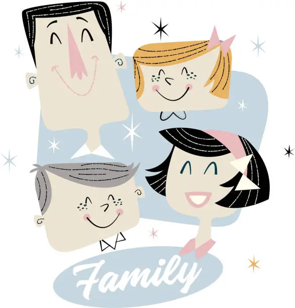 Vector illustration of Family