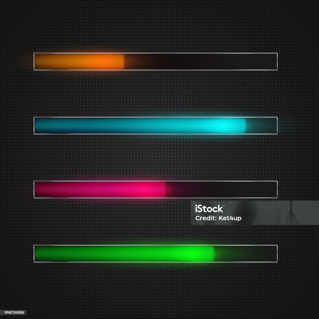 Vector Progress Loading Bar Illustration For Ui Design For Mobile Apps ...