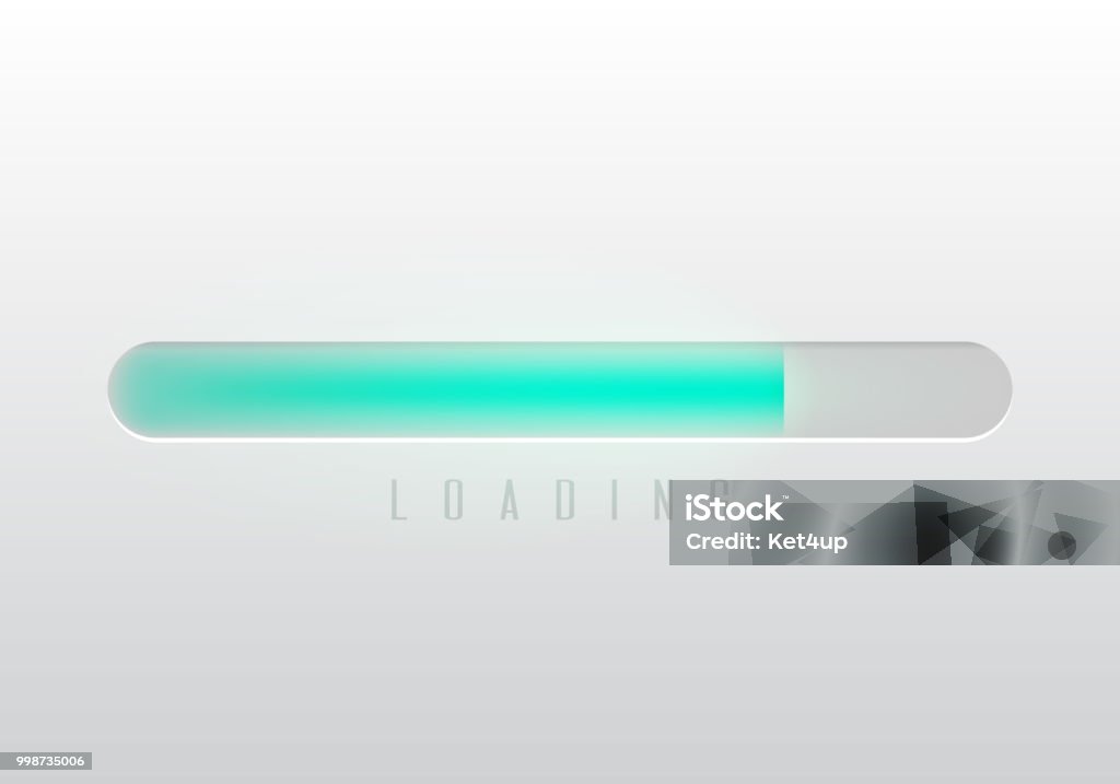 Vector Progress Loading Bar Illustration For Ui Design For Mobile Apps ...