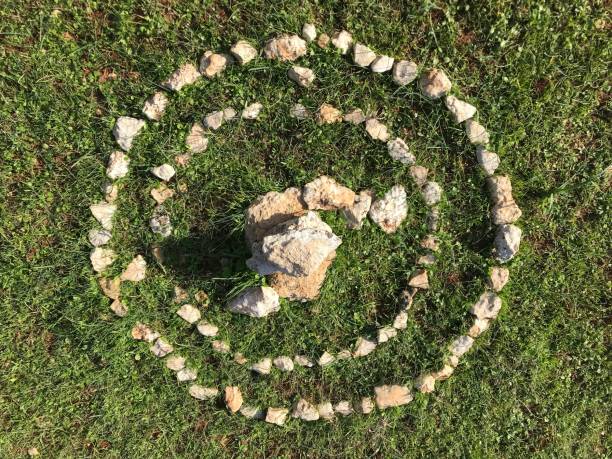 istock Pyramids made of stone in the woods 998740562