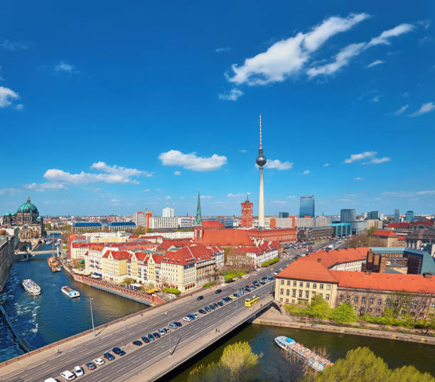 istock Aerial view of central Berlin on a bright day in Spring 998819326