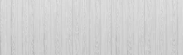 istock Panorama of white wood pattern and background 998825488