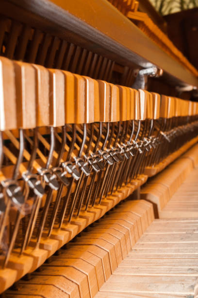 istock Inside piano. Internal structure of the piano. Internal mechanisms close-up. 998829578
