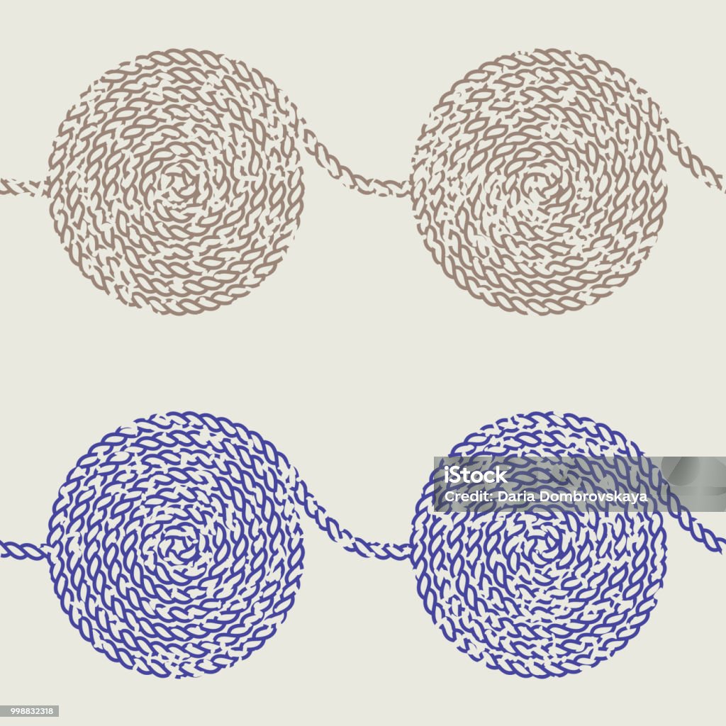 Simple Rope Pattern Seamless Rope Pattern Stock Illustration - Download Image Now - Rope ...