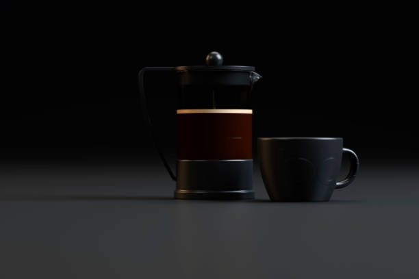 istock Composition of a cup with coffee and a teapot 998852820