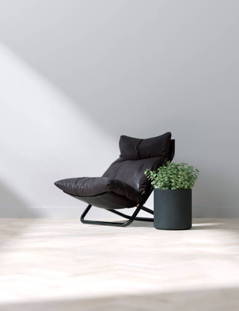 istock chair, flower and lamp installation 998852864