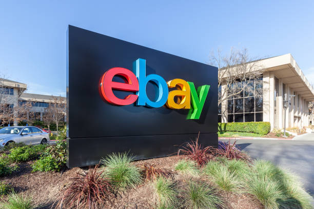 eBay 's headquarters in Silicon Valley. stock photo