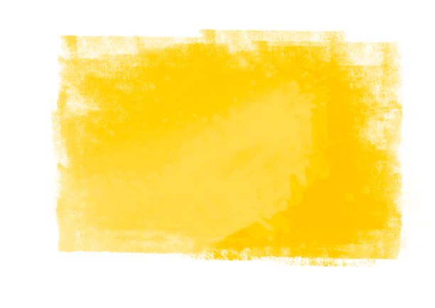 istock Yellow color graphic patches graphic brush strokes design effect element for background 998865174