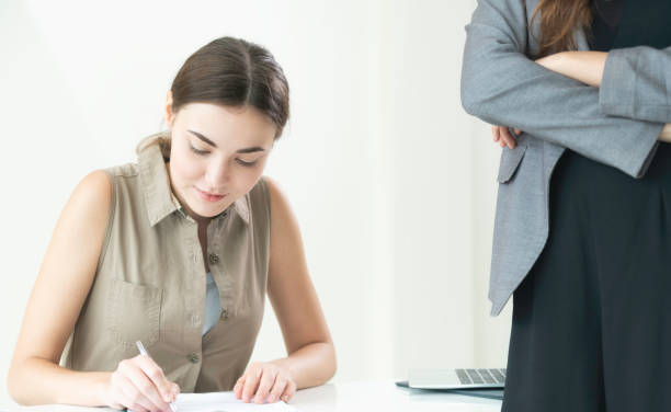 istock Young employee and manager in meeting at office. 998885550