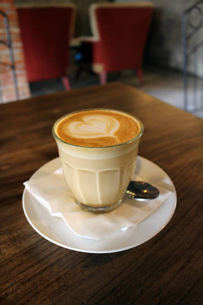 istock A cup of hot cafe latte (plus its latte art) served hot 998885620