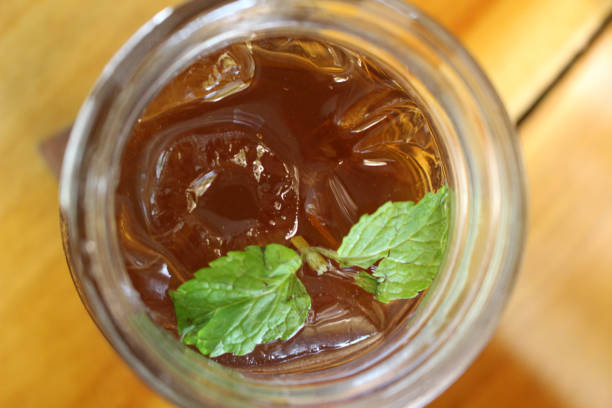 istock A cup of ice lemon tea, served at a cafe. 998886146