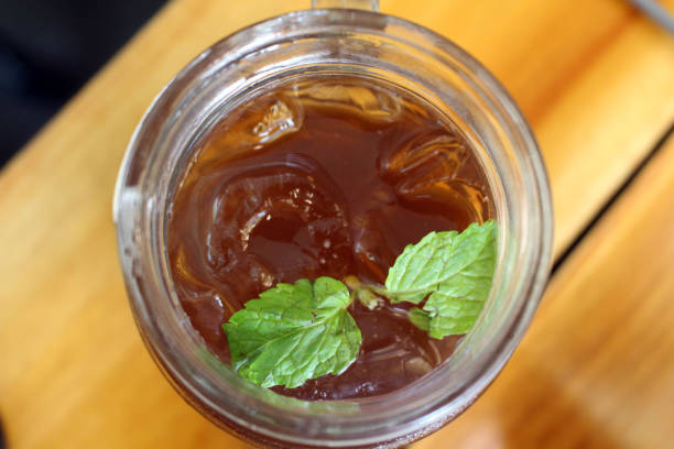 istock A cup of ice lemon tea, served at a cafe. Fresh! 998886156