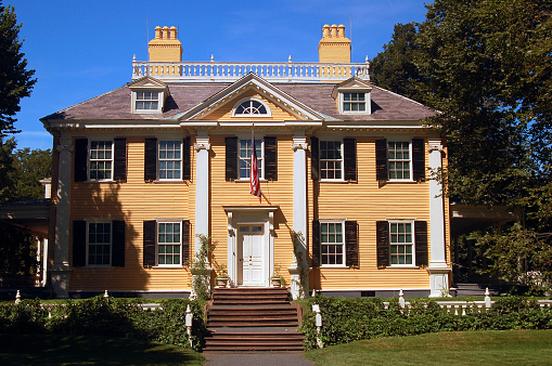 Cambridge,MA, USA August 8, 2007 The Historic Home of Poet Henry Wadsworth Longfellow is now administered by the National Park Service and is open to the public in Cambridge, Massachusetts