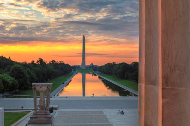 istock Washington Monument from Lincoln Memorial at Sunrise 998943106