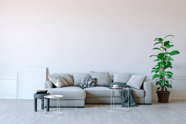 istock 3d render of beautiful clean interior design 998960540