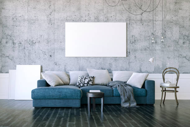 istock 3d render of beautiful clean interior design 998960664