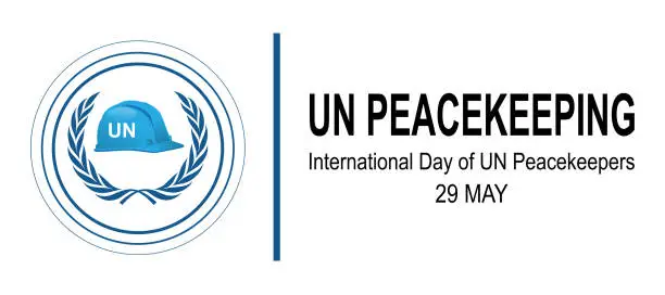 Vector illustration of International Day of UN Peacekeepers