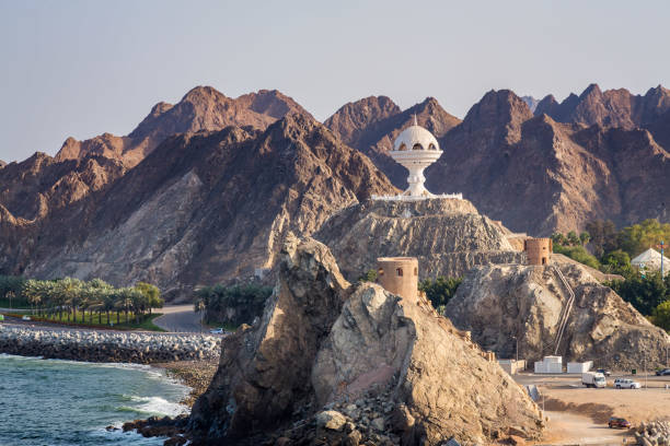 istock Sunrise in Muscat view from a Ship 998972522