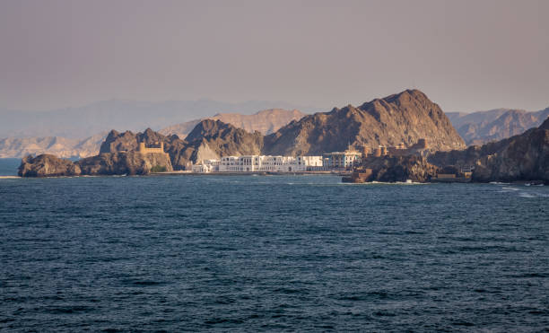 istock Sunrise in Muscat view from a Ship 998972556