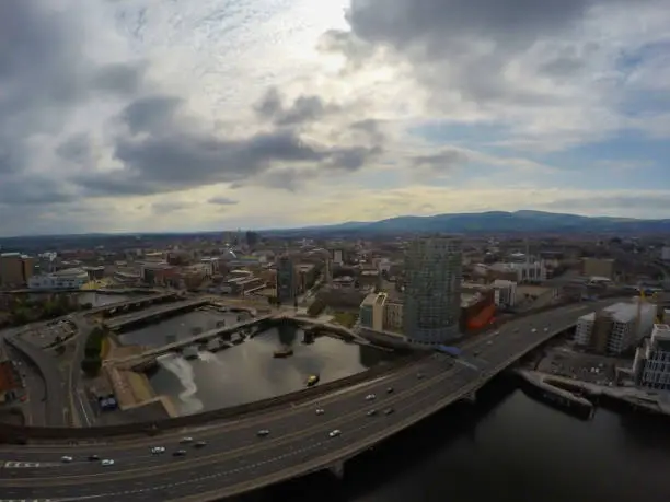 aerial view on belfast
