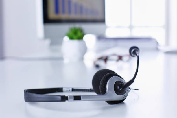 istock Workspace presentation mockup, Desktop computer and office supplies on marble desk 998987122