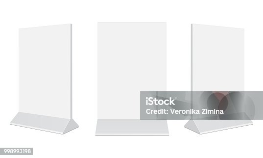 istock Set of outdoor advertising stand banners 998993198