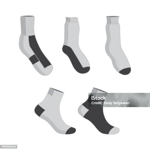 Vector Design Illustration Socks Stock Illustration - Download Image Now - Adult, Arts Culture and Entertainment, Beauty