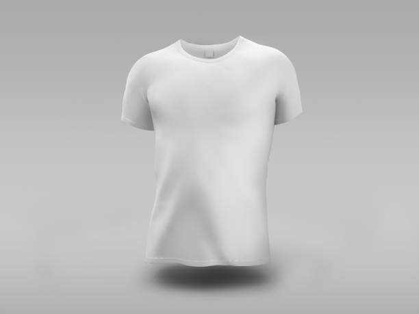 istock white t-shirt mock up 3d Illustration 999001344