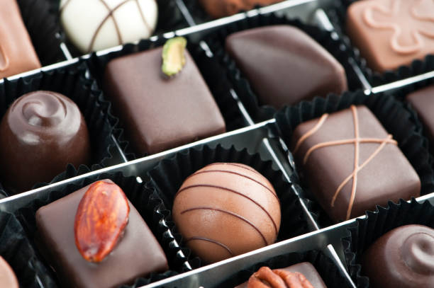 chocolates stock photo