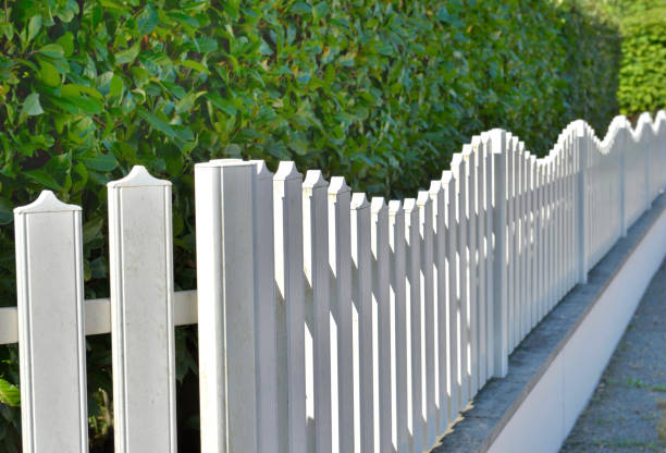 istock white fence and hedge 999018168