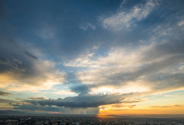 istock sky at sunset in Almaty 999021586