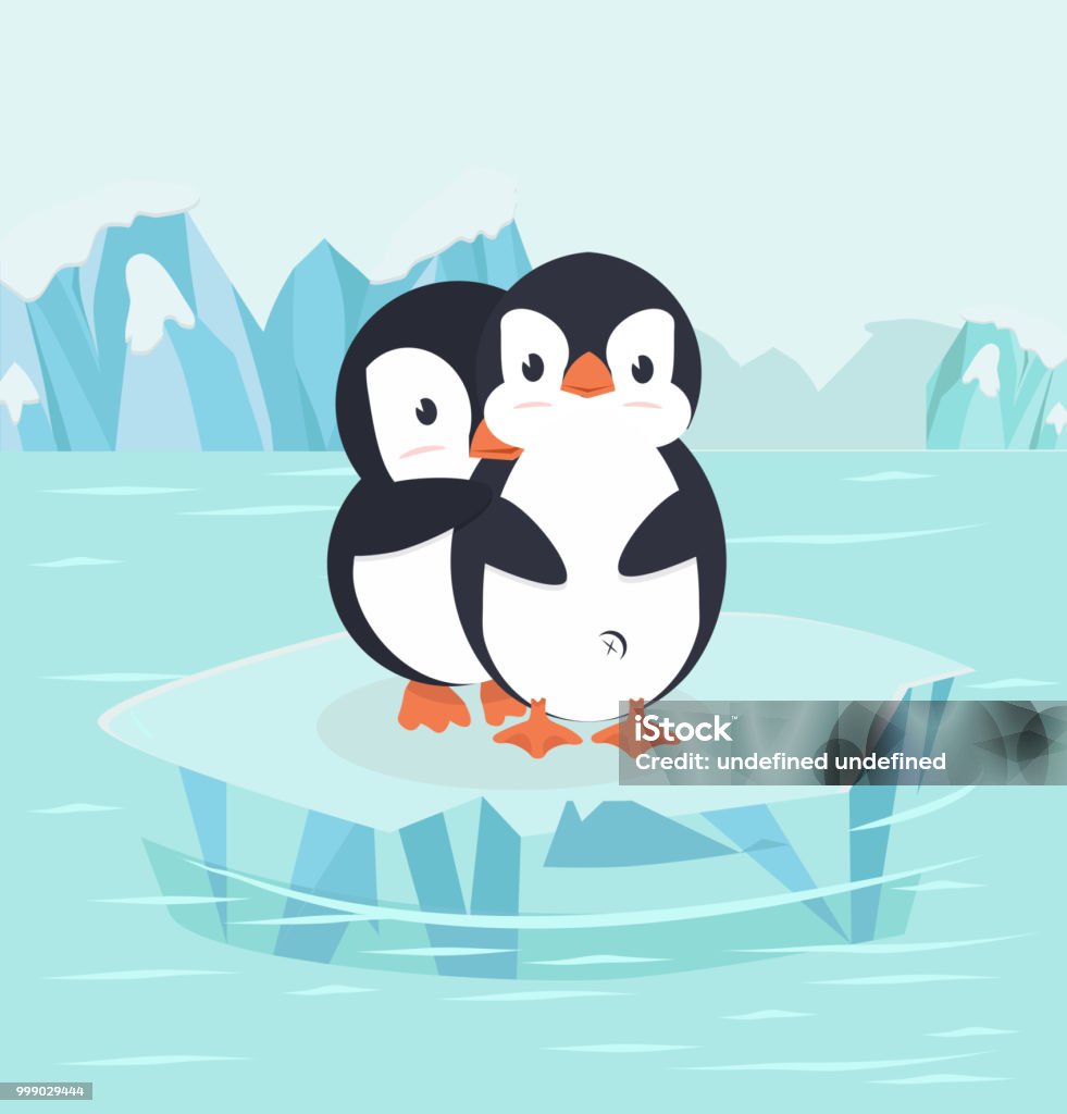 Chim Cánh Cụt Ôm Ở Bắc Cực Bắc Cực Hình minh họa Sẵn có - Tải ...