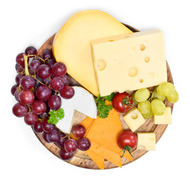 istock Delicious cheese plate with various sorts of cheese 999029706