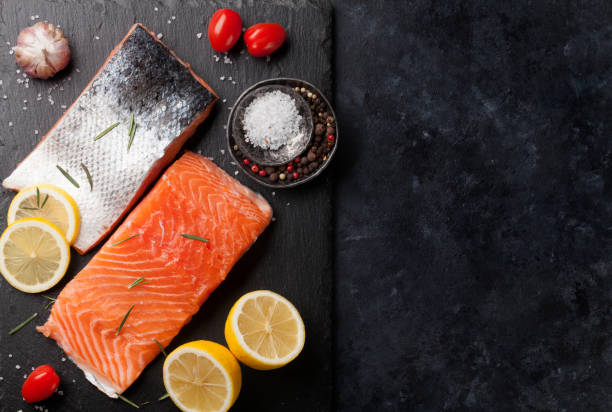istock Raw salmon fish fillet 999030422