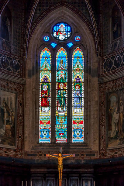 Berlin, Germany - Juky 31, 2019: The main altar of the Berlin Cathedral (Berliner Dom)