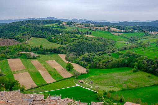 Umbria countryside, view from Amelia (central Italy)