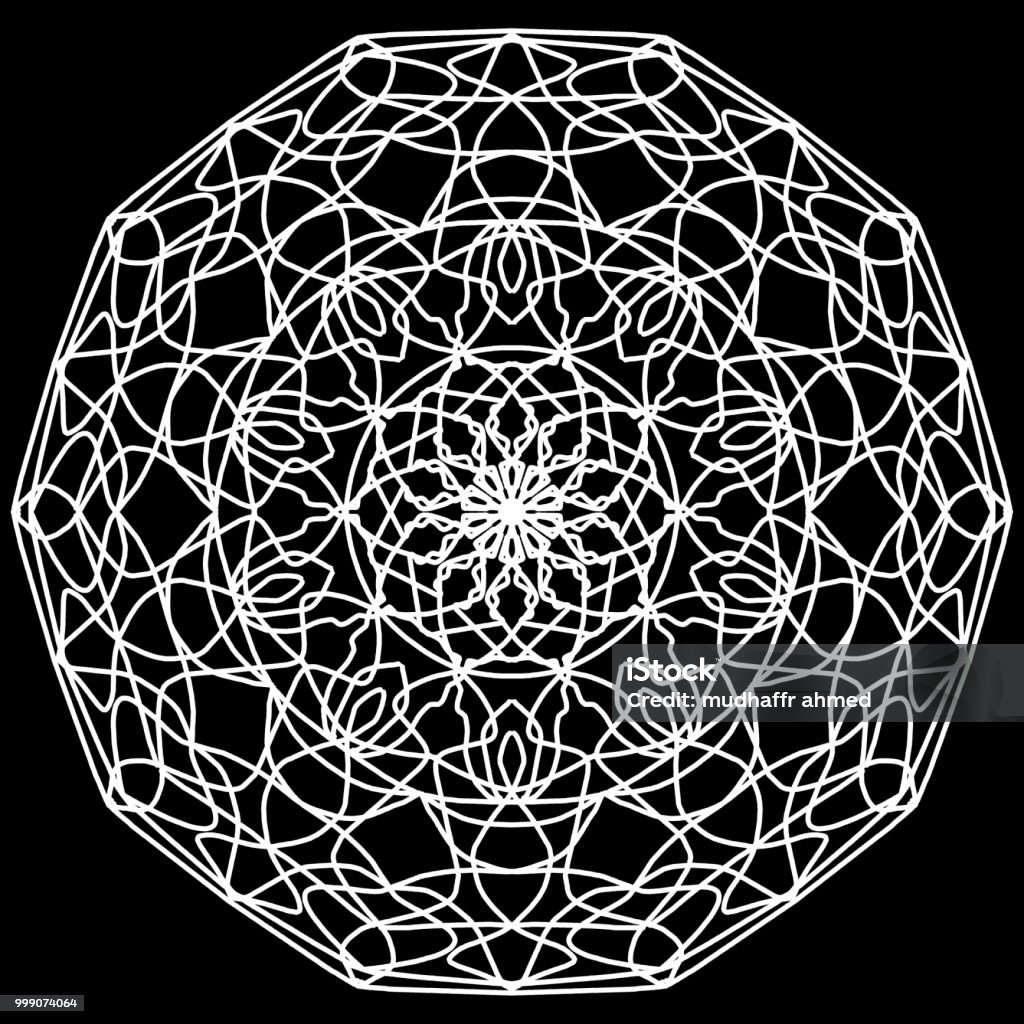 Mandala for coloring book Decorative round ornaments. Unusual flower shape. Oriental vector, Anti-stress therapy patterns. Weave design elements. Yoga symbols Vector Abstract stock illustration
