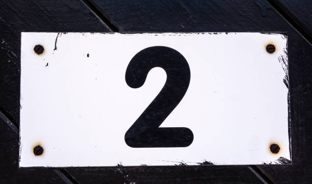 istock Written Wording in Distressed State Typography Found Number Two 2 999090950