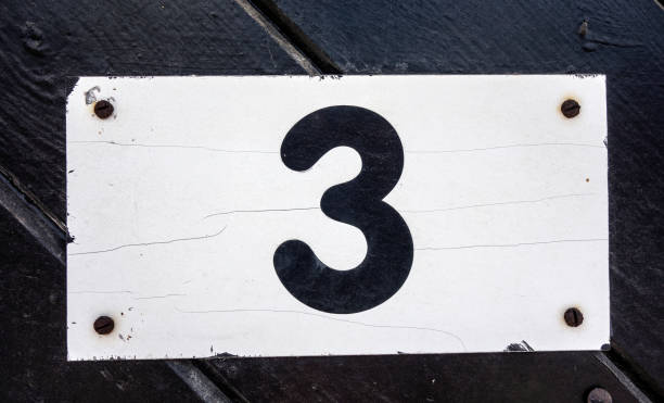istock Written Wording in Distressed State Typography Found Number Three 3 999093432