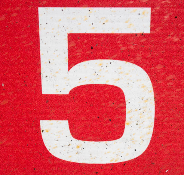 istock Written Wording in Distressed State Typography Found Number 5 Five 999096672