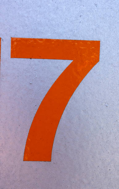 istock Written Wording in Distressed State Typography Found Number 7 Seven 999098648