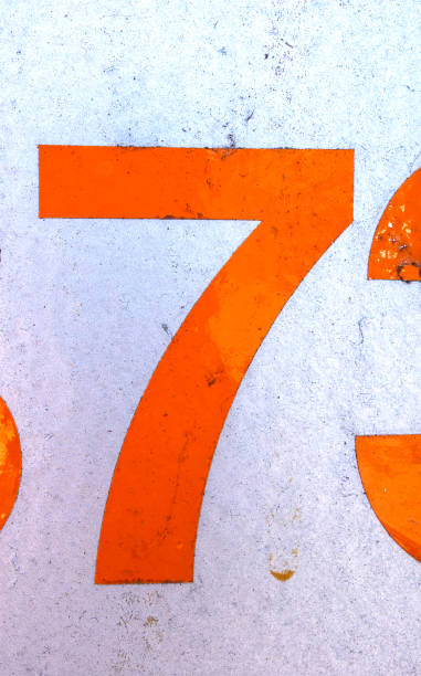 istock Written Wording in Distressed State Typography Found Number 7 Seven 999100812