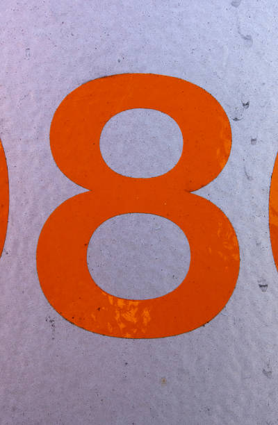 istock Written Wording in Distressed State Typography Found Number Eight 8 999101132
