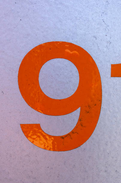 istock Written Wording in Distressed State Typography Found Number Nine 9 999101604