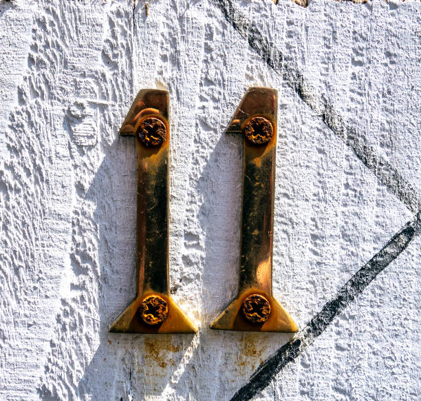 istock Written Wording in Distressed State Typography Found Number 11 Eleven 999101850