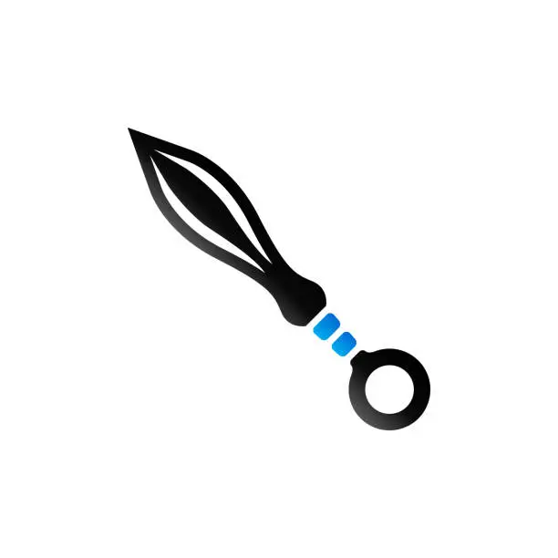 Vector illustration of Duo Tone Icon - Knife