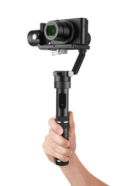 istock Digital camera with gimbal in hand 999114998