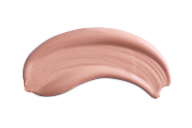 istock Make-up cosmetic liquid foundation cream smudge smear strokes. Make up smear isolated on white background 999115474